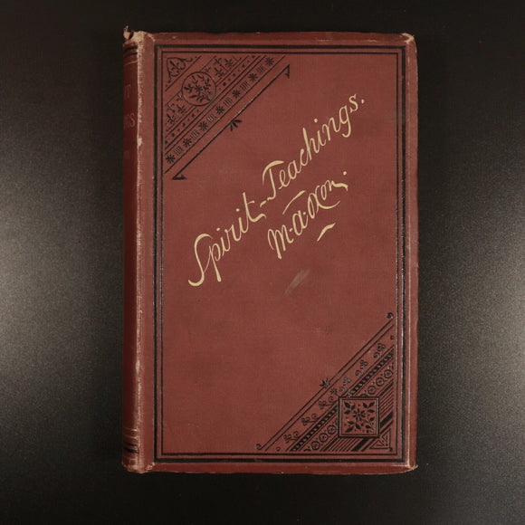 1883 Spirit Teachings by M.A. Oxon Scarce Antiquarian Occult Book Spirituality