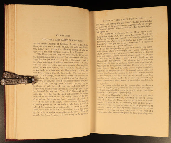 1927 The Platypus by Harry Burrell Australian Natural History Book 1st Ed