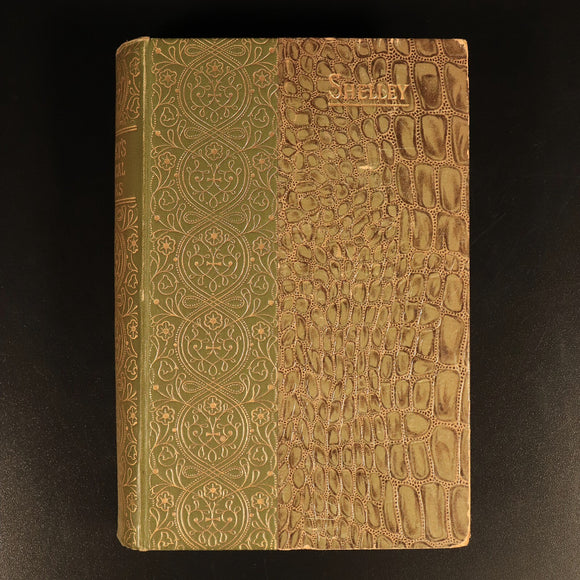 The Poetical Works Of Percy Bysshe Shelley c1895 Rossetti Antique Poetry Book