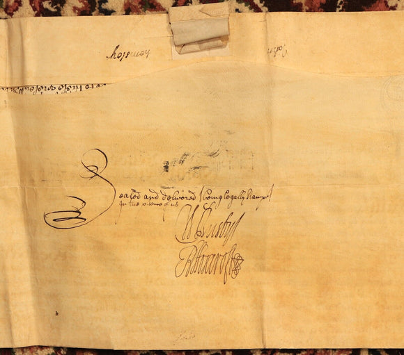 1712 Indenture Conveyance English Legal Document Manuscript Vellum Lease 11th