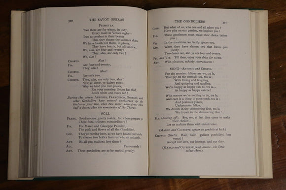 1951 The Savoy Operas by WS Gilbert - Gilbert & Sullivan British Literature Book