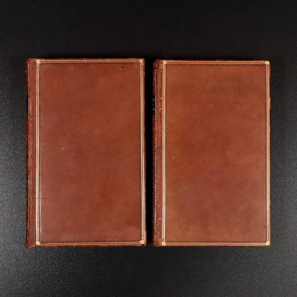 1843 2vol Aids To Reflection by S. T. Coleridge Antique Literature Book Set