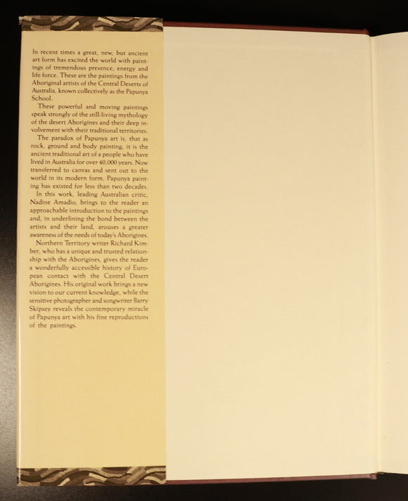1988 Wildbird Dreaming by N. Amadio & R. Kimber Australian Aboriginal Art Book