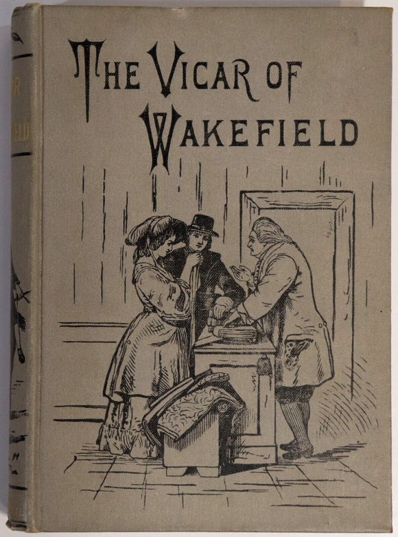 1891 The Vicar Of Wakefield by Oliver Goldsmith Antique Irish Fiction Book