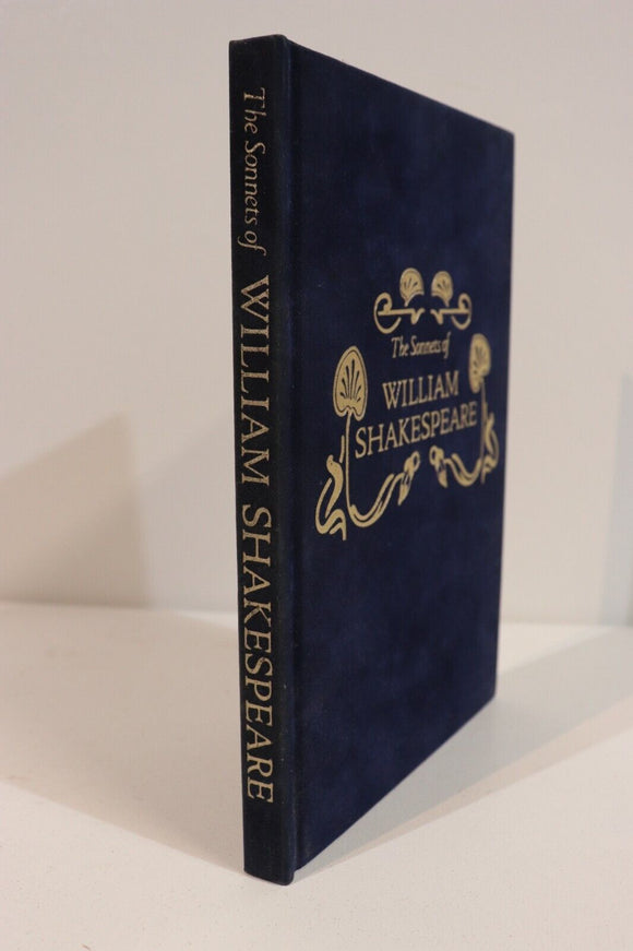 1961 The Sonnets of William Shakespeare Vintage Suede Literature Book