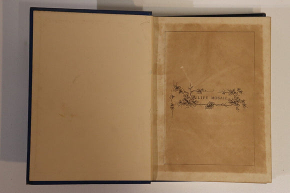 1883 Life Mosaic by Frances Ridley Havergal Antique Religious Theology Book
