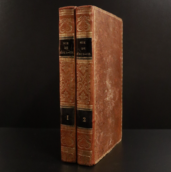 1836 2vol Histoire De La Vie De Notre Seigneur Jesus Christ Antiquarian Book