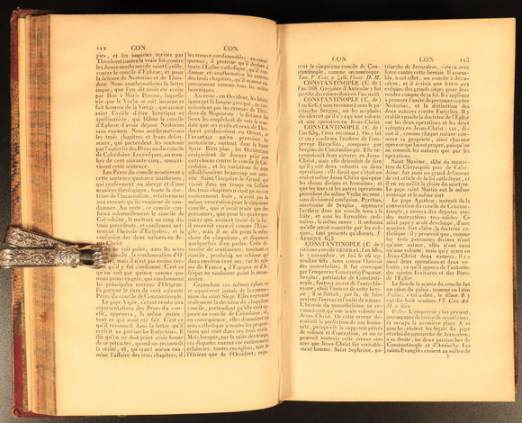 1841 Dictionnaire Des Conciles Par Filsjean Antiquarian French Theology Book