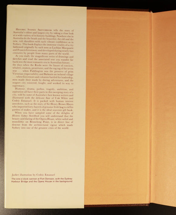 1977 Historic Sydney Sketchbook Balmain Paddington Australian History Book