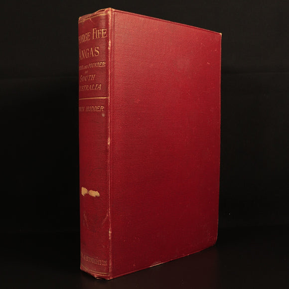 George Fife Angas Founder Of South Australia 1891 Antique History Book 1st Ed