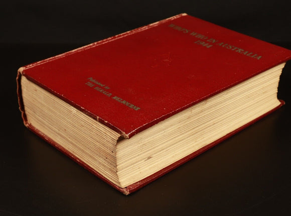 1944 Who's Who In Australia For 1944 Australian History Reference Book 12th Ed