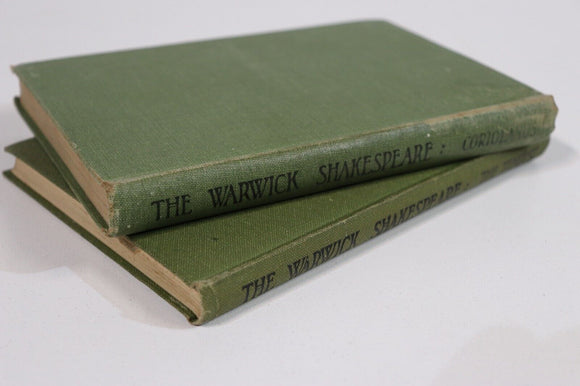 c1930 The Warwick Shakespeare: Coriolanus & Tempest Antique Literature Books