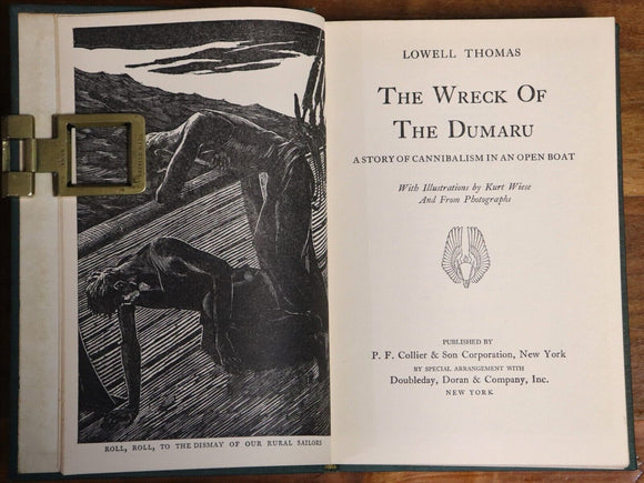 1930 The Wreck Of The Dumaru by Lowell Thomas Antique Maritime History Book