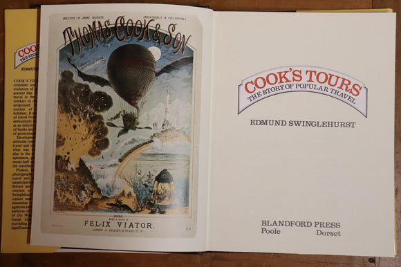 1982 Cook's Tours: The Story of Popular Travel World Tourism History Book