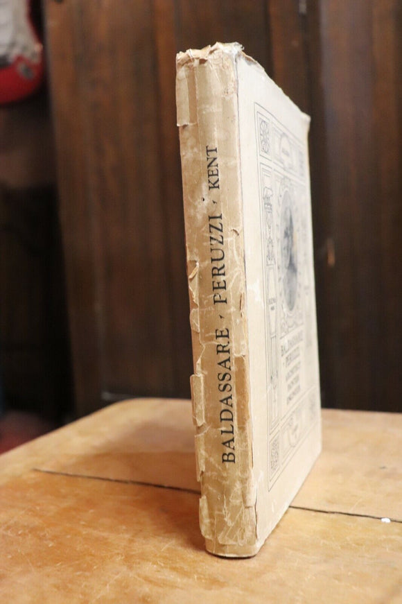 1925 The Life & Works Of Baldassare Peruzzi Antique Italian Architecture Book