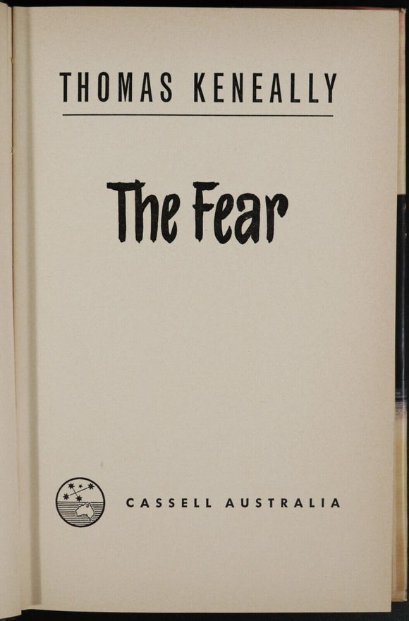 1965 The Fear by Thomas Keneally 1st Edition Australian Fiction Book