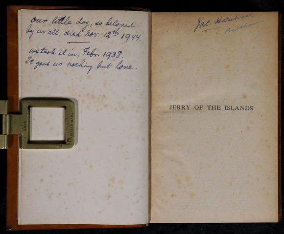 1917 Jerry Of The Islands & Michael by Jack London Antique American Fiction Book
