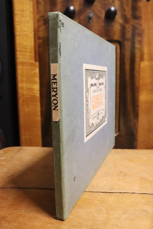 1927 Modern Masters Of Etching: Charles Meryon Antique Art History Book