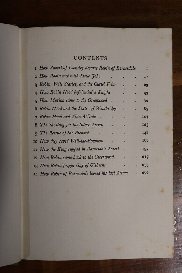 1950 The Chronicles Of Robin Hood R. Sutcliffe Vintage British Fiction Book