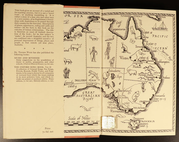 1936 Cobbers by Thomas Wood Antique Australian History Book England To Tasmania
