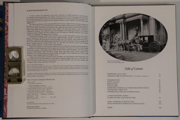 1988 Rincon Hill & South Park San Francisco American Architecture & History Book