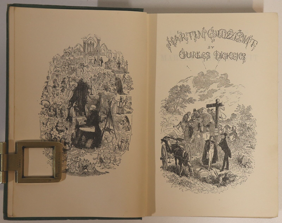 1922 Martin Chuzzlewit by Charles Dickens Antique Classic Literature Book 1