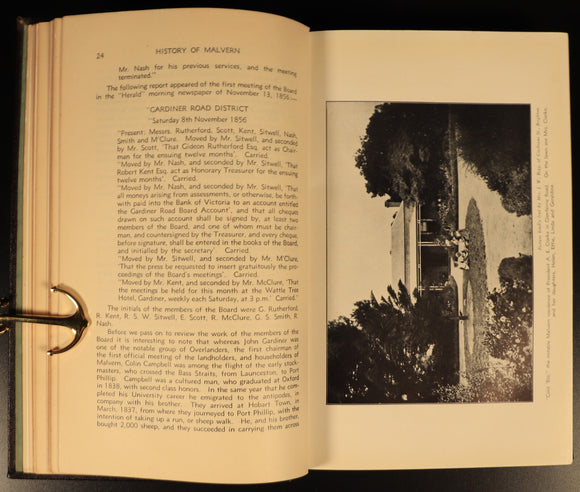 The History Of Malvern by J.B. Cooper 1935 Antique Australian History Book