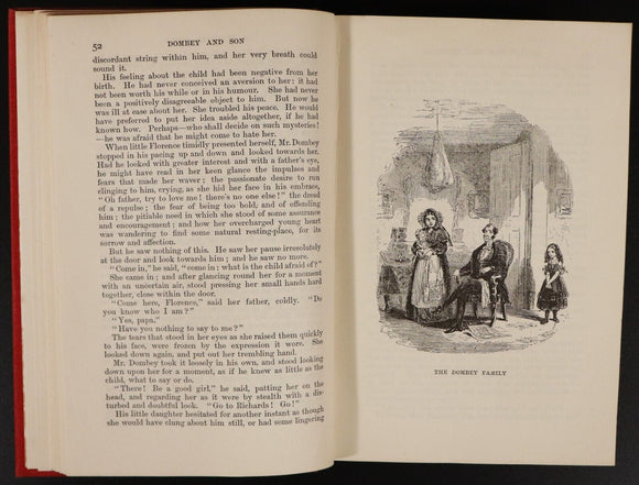 c1920 Dombey & Son by Charles Dickens Antique British Fiction Book Fireside