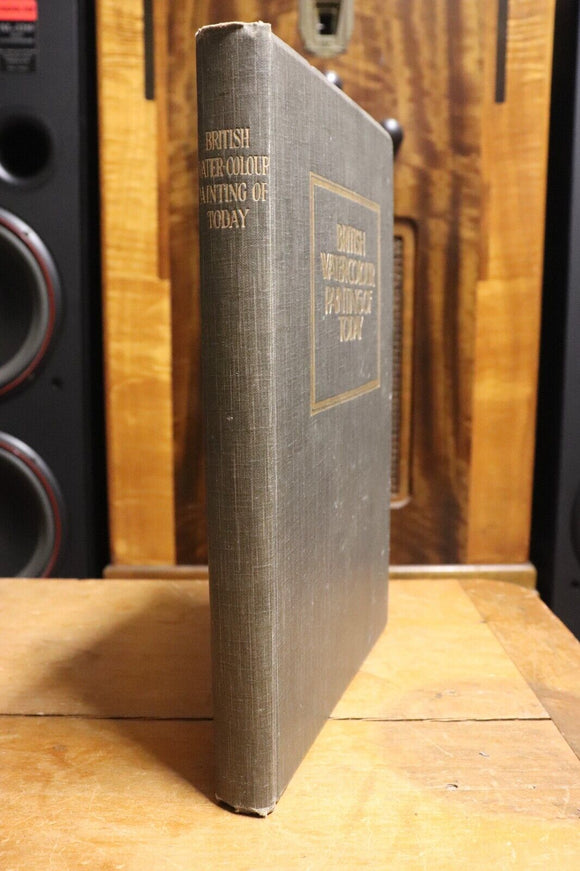 1921 British Water-Colour Painting Of Today G. Holme Antique Art Reference Book
