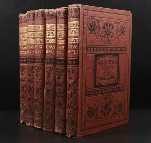 1872 6vol Critical & Miscellaneous Essays by Thomas Carlyle Antiquarian Books