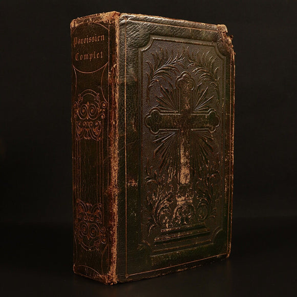 c1828 Le Paroissien Complete Illustrated Antiquarian French Latin Theology Book