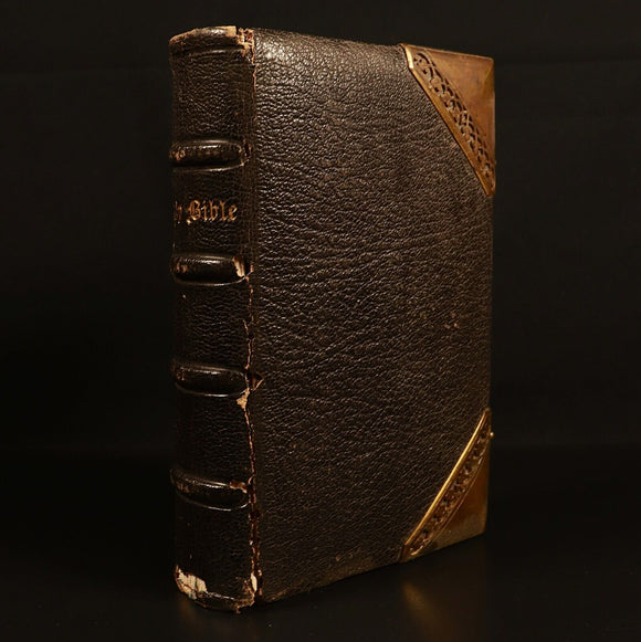 c1880 The Prince James Bible + The Psalms Of David Antiquarian Bible w/Maps