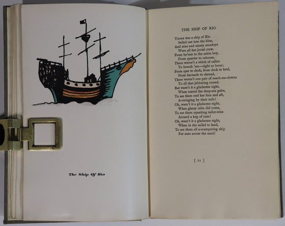 1924 Peacock Pie: Walter De La Mare Limited Ed. Signed by Author Literature Book