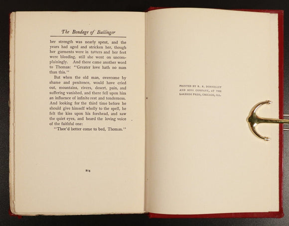 1903 The Bondage Of Ballinger by Roswell Field Antique Fiction Book