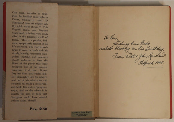 1944 The Shadow Of The Broad Brim Antique Puritan Biography Book American