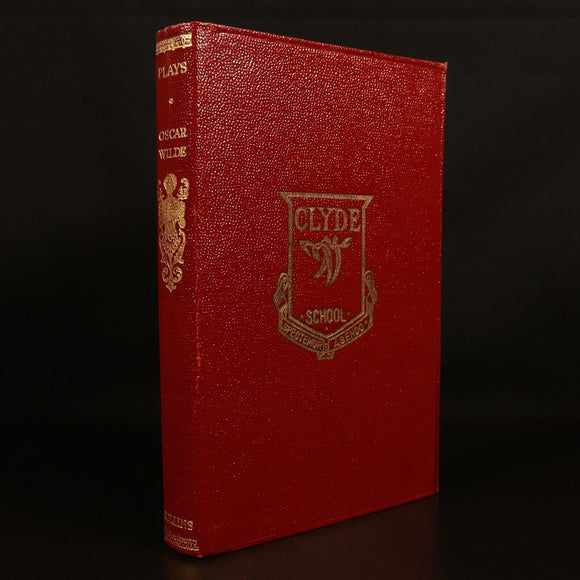 c1950 Plays Oscar Wilde British Poetry Book Collins Clear Type Clyde School Ed.