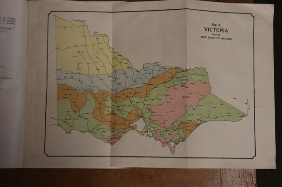 1945 Selection Propagation Planting Of Trees In Victoria Australian History Book