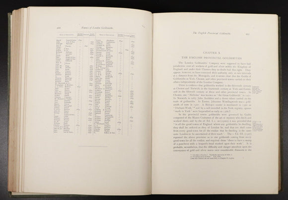 1921 English Goldsmiths And Their Marks by C.J. Jackson Antique Reference Book