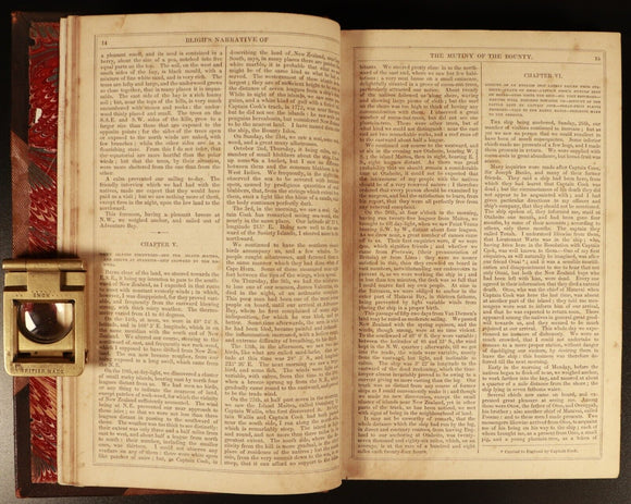 c1880 Mutiny Of The Bounty Voyage To South Seas Antique Australian History Book