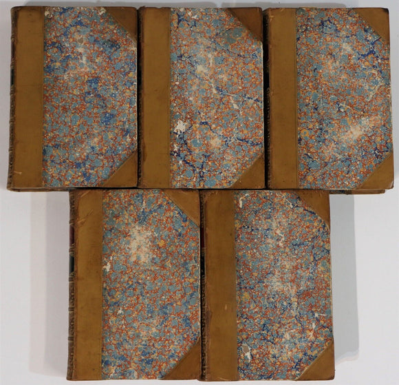 c1880 5vol George Eliot's Novels Antique English Fiction Book Collection