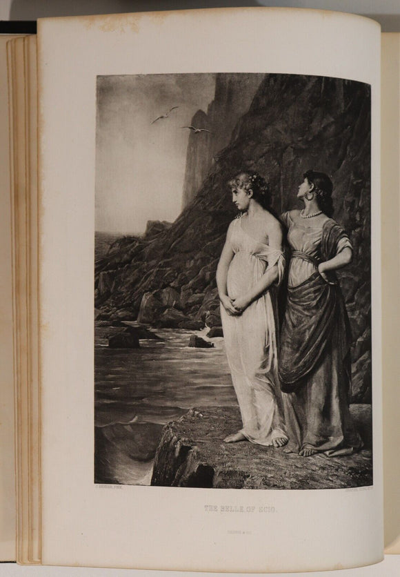 c1885 Gallery Of Contemporary Art by A Silvestre Antique Art Engravings Book