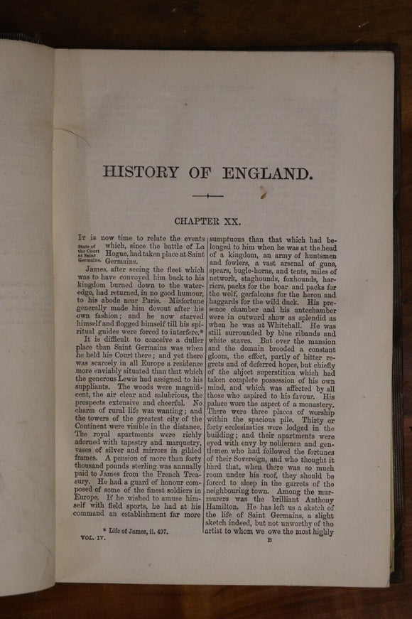 1864 The History Of England by Lord Macaulay Antique Book Vol. 4