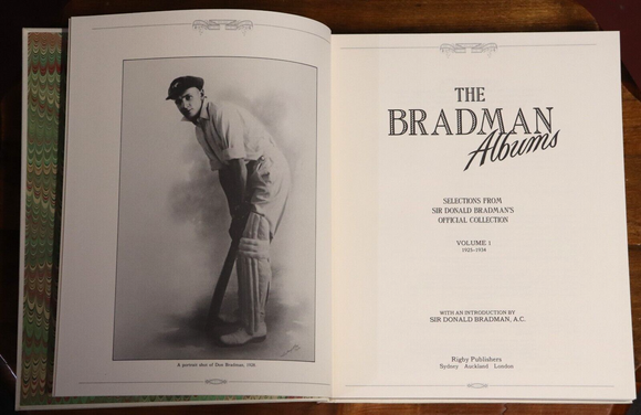 1985 2vol The Bradman Albums Australian Cricket Sports History Book Set