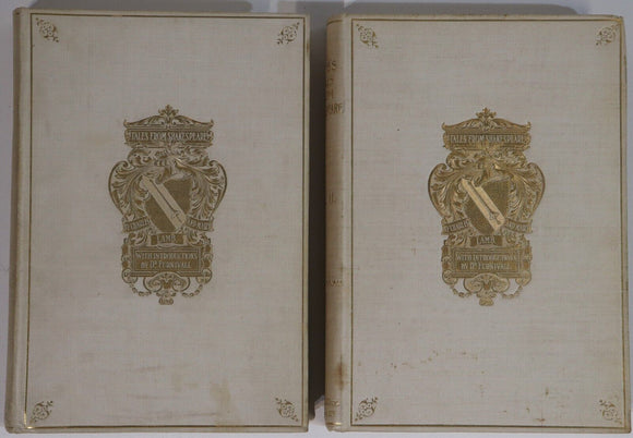 1901 2vol Tales From Shakespeare: Charles & Mary Lamb Antique Literature Books
