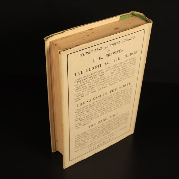 The Dark Mile by D.K. Broster 1930 Antique British Fiction Book Early Edition