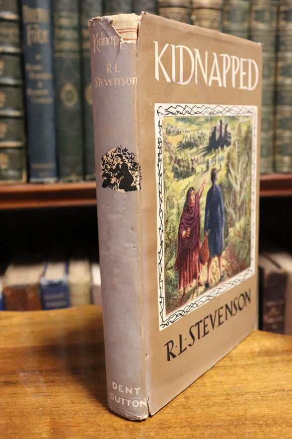 1960 Kidnapped by Robert Louis Stevenson Illustrated Classic Fiction Book