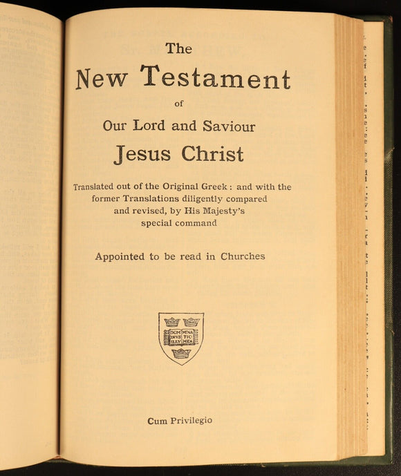 c1930 The Holy Bible With Old & New Testaments Antique Illustrated Bible