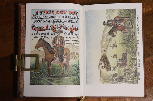 1980 A Texas Cowboy by Chas. Siringo Vintage American Western Fiction Book