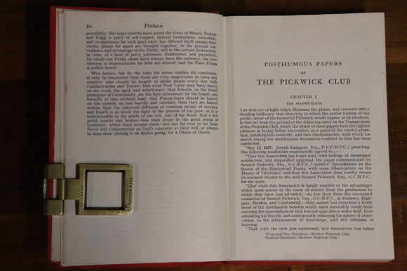 c1930 The Pickwick Club by Charles Dickens Antique Classic Literature Book