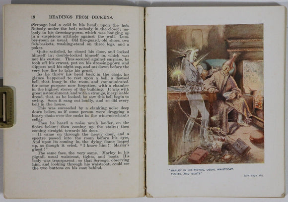 c1910 Readings From Dickens by Charles Dickens Antique British History Book